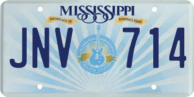 MS license plate JNV714