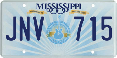 MS license plate JNV715