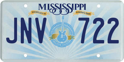 MS license plate JNV722
