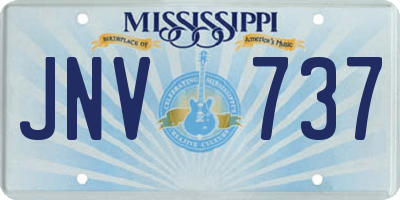 MS license plate JNV737
