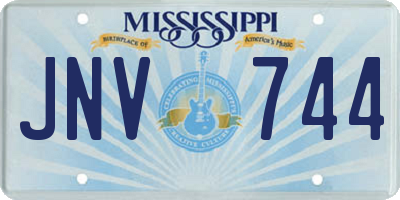 MS license plate JNV744