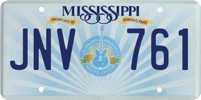 MS license plate JNV761