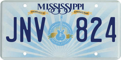 MS license plate JNV824
