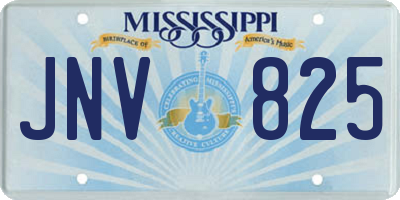 MS license plate JNV825