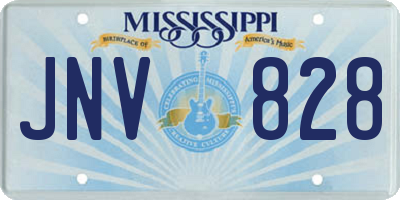 MS license plate JNV828