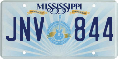 MS license plate JNV844