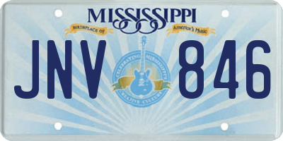 MS license plate JNV846