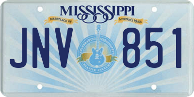 MS license plate JNV851