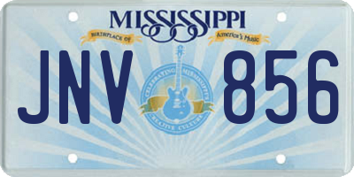 MS license plate JNV856
