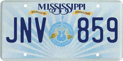 MS license plate JNV859