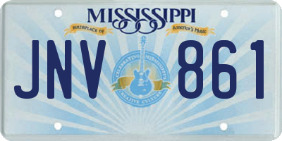 MS license plate JNV861