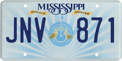 MS license plate JNV871