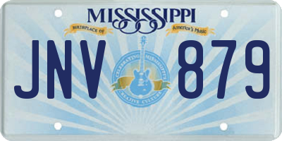MS license plate JNV879