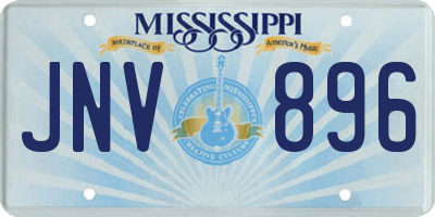MS license plate JNV896