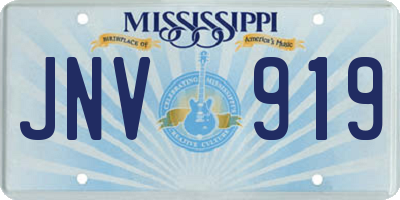 MS license plate JNV919