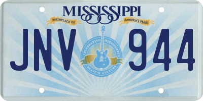 MS license plate JNV944