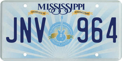 MS license plate JNV964