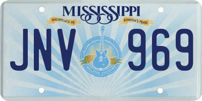 MS license plate JNV969