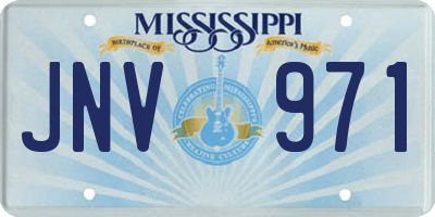 MS license plate JNV971
