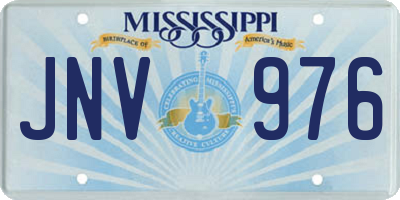 MS license plate JNV976