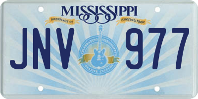 MS license plate JNV977