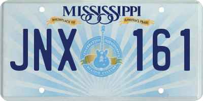 MS license plate JNX161