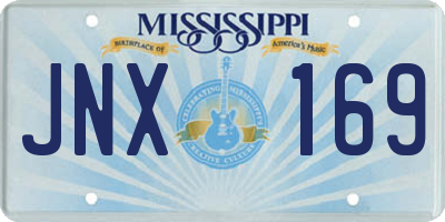 MS license plate JNX169