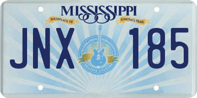 MS license plate JNX185