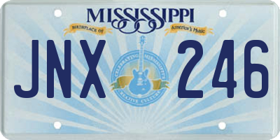 MS license plate JNX246