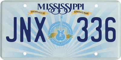 MS license plate JNX336