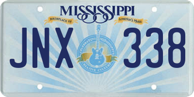 MS license plate JNX338