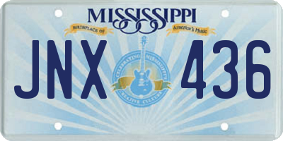 MS license plate JNX436