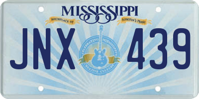 MS license plate JNX439
