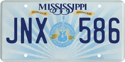 MS license plate JNX586