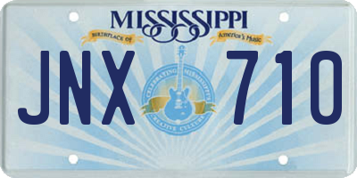 MS license plate JNX710