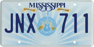 MS license plate JNX711
