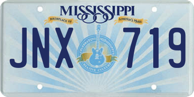 MS license plate JNX719