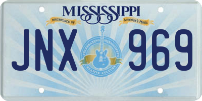 MS license plate JNX969