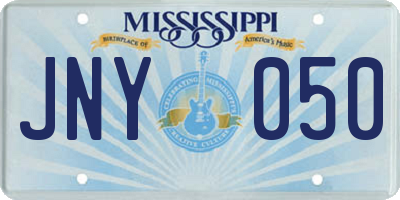 MS license plate JNY050