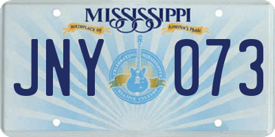 MS license plate JNY073