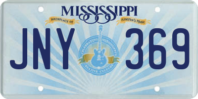 MS license plate JNY369