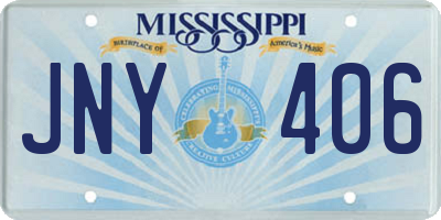 MS license plate JNY406