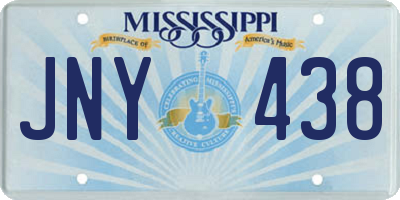 MS license plate JNY438