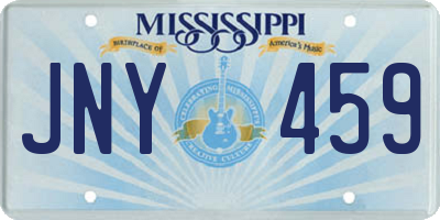 MS license plate JNY459