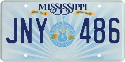 MS license plate JNY486