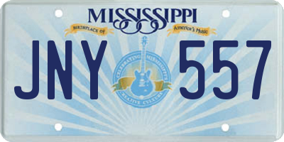MS license plate JNY557