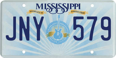 MS license plate JNY579