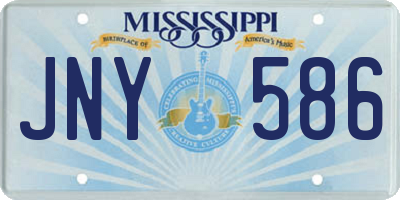 MS license plate JNY586
