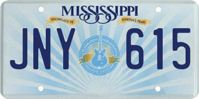 MS license plate JNY615