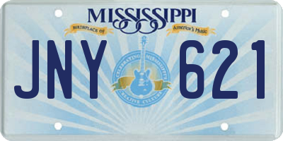 MS license plate JNY621